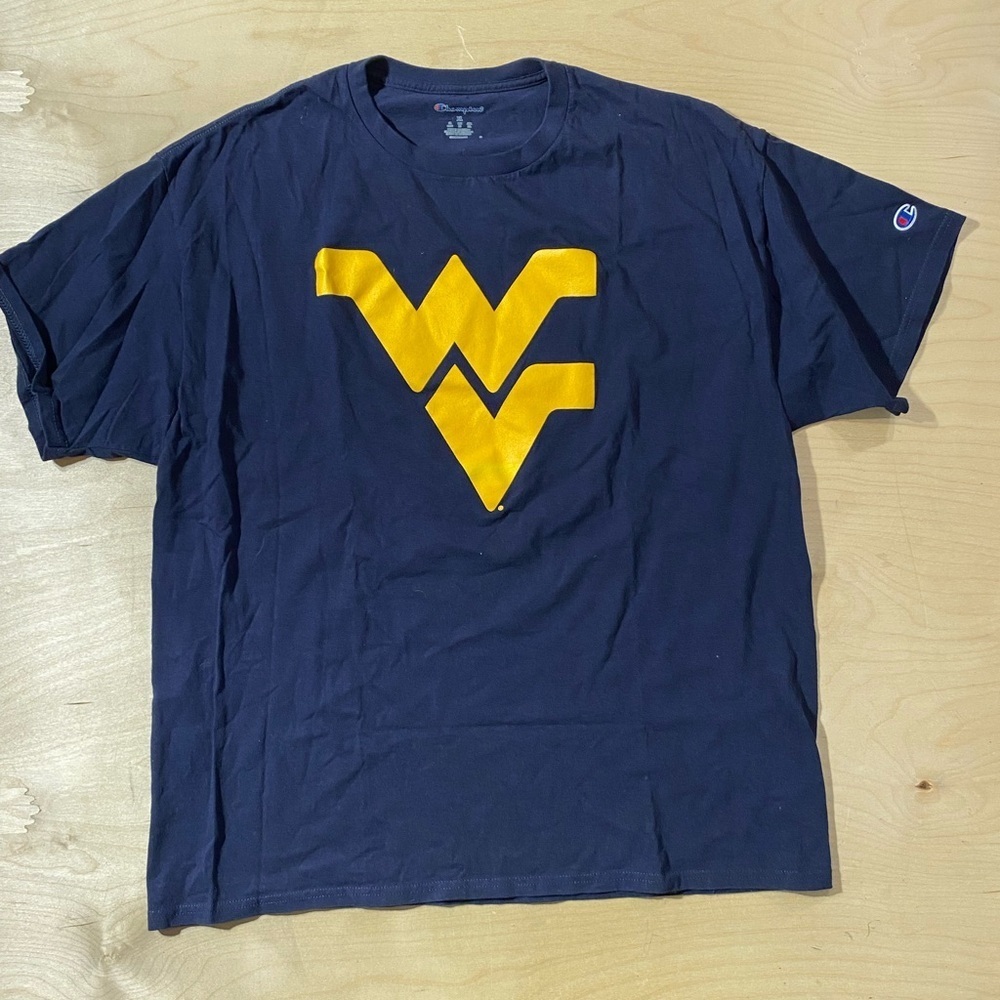 Champion Dark Blue Tee with Yellow Graphic XL (FA)